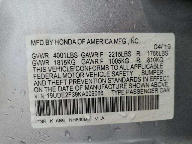 2019 ACURA ILX - 19UDE2F39KA009066