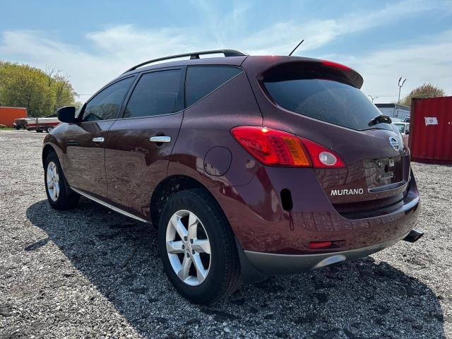 NISSAN MURANO S 2009 burgundy 4dr spor gas JN8AZ18W19W159410 photo #4