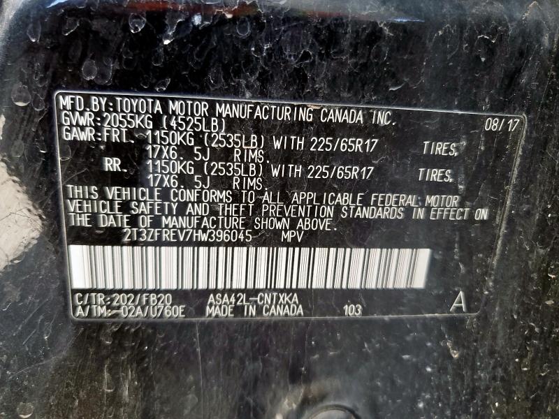 2017 TOYOTA RAV4 LE - 2T3ZFREV7HW396045