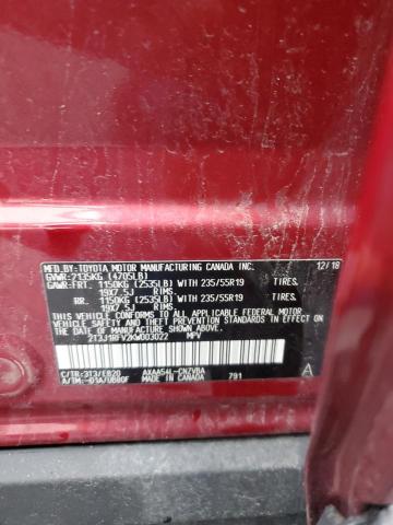 2019 TOYOTA RAV4 ADVEN - 2T3J1RFV2KW003022