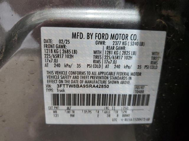 2025 FORD MAVERICK X - 3FTTW8BA9SRA42850