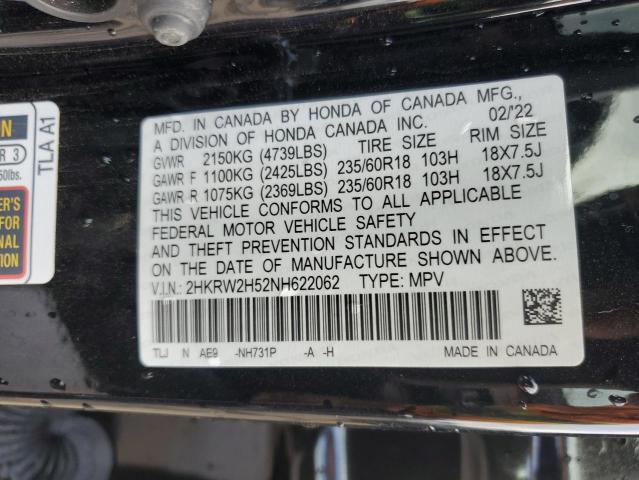 2022 HONDA CR-V EX - 2HKRW2H52NH622062
