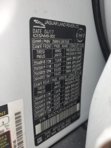 2018 JAGUAR F-PACE PRE SADCK2EV5JA248140