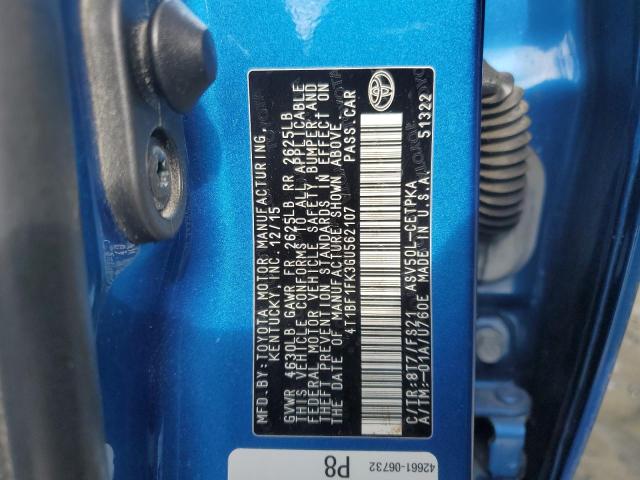 2016 TOYOTA CAMRY LE 4T1BF1FK3GU562107