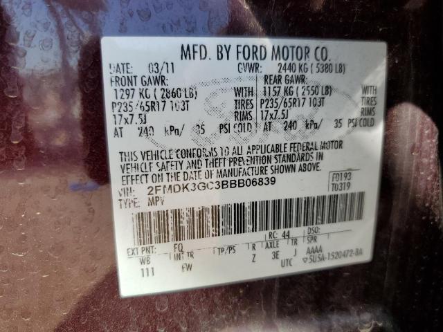 2011 FORD EDGE SE - 2FMDK3GC3BBB06839