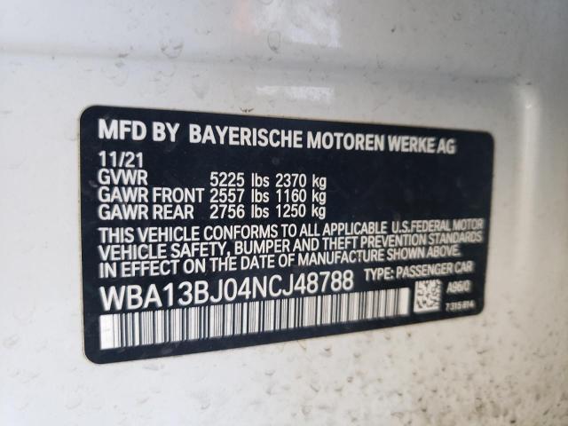 2022 BMW 530 XI - WBA13BJ04NCJ48788