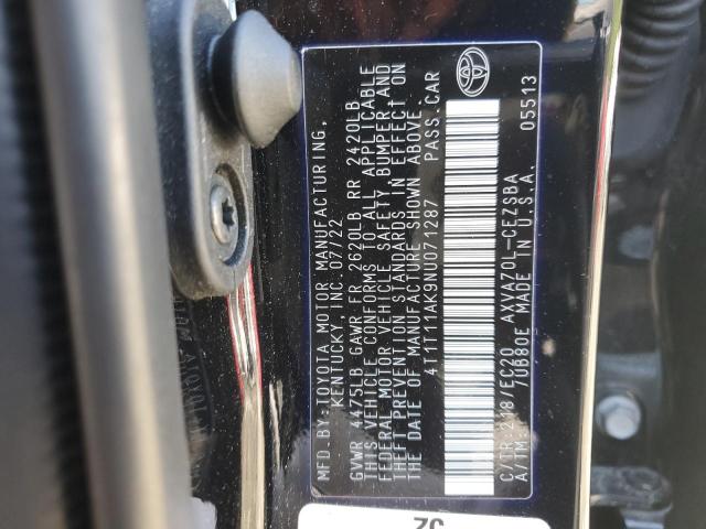 2022 TOYOTA CAMRY SE - 4T1T11AK9NU071287