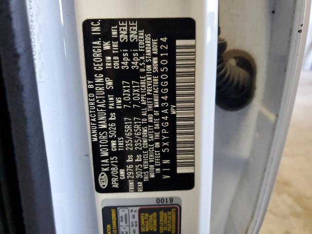 2016 KIA SORENTO LX 5XYPG4A34GG050124
