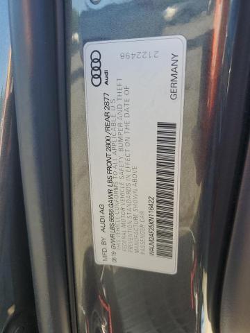 2019 AUDI A6 PRESTIG WAUM2AF25KN116422