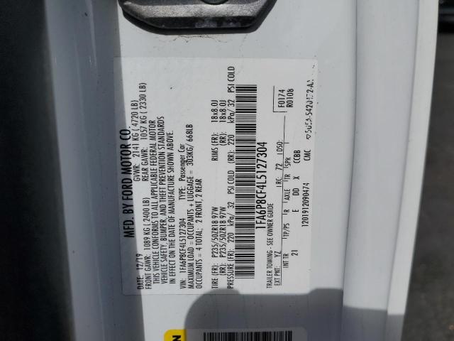 2020 FORD MUSTANG GT - 1FA6P8CF4L5127304