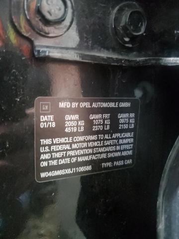 2018 BUICK REGAL PREF - W04GM6SX6J1106586