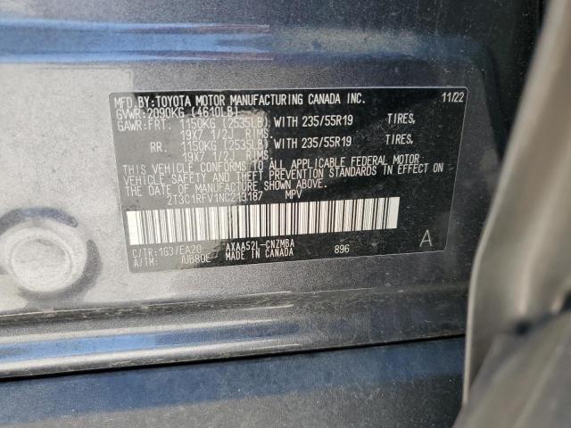 2022 TOYOTA RAV4 XLE P 2T3C1RFV1NC213187