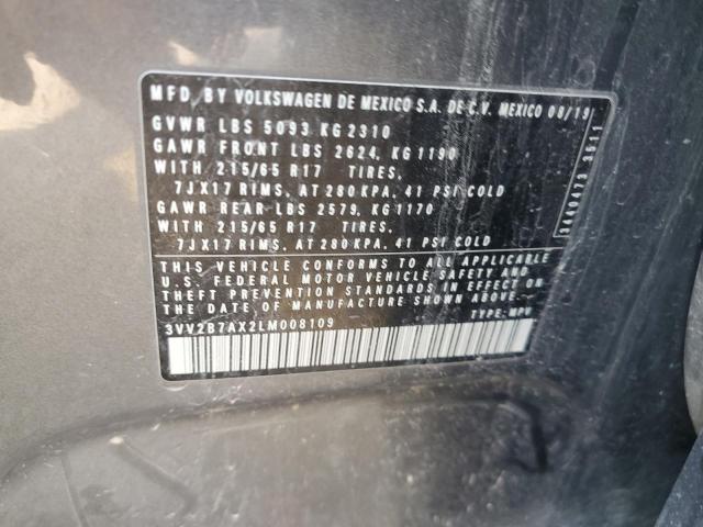 2020 VOLKSWAGEN TIGUAN SE 3VV2B7AX2LM008109