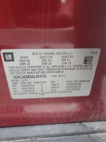 2016 CHEVROLET TRAX LS - 3GNCJKSB0GL254722