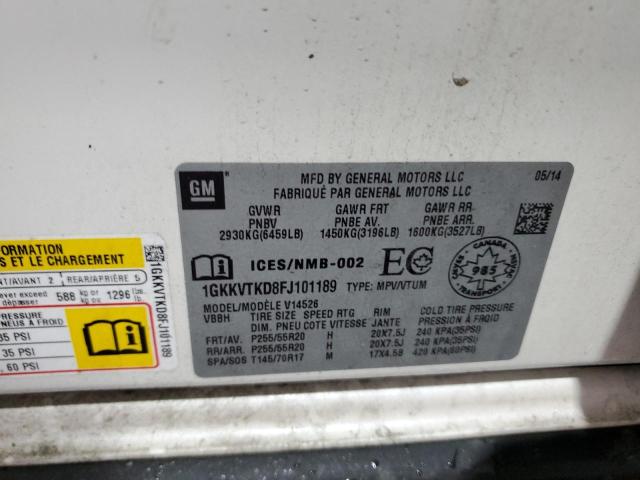 2015 GMC ACADIA DEN 1GKKVTKD8FJ101189