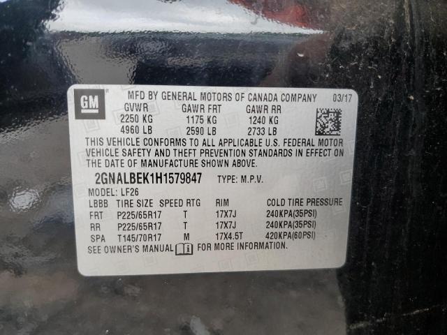 2017 CHEVROLET EQUINOX LS - 2GNALBEK1H1579847