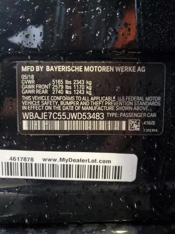 2018 BMW 540 XI WBAJE7C55JWD53483