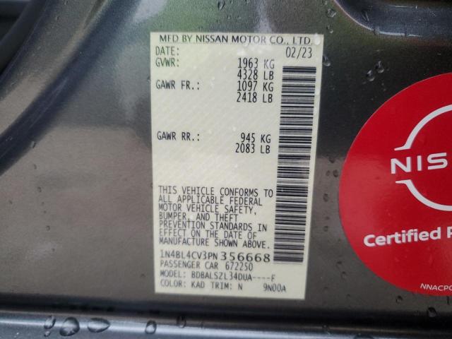 2023 NISSAN ALTIMA SR - 1N4BL4CV3PN356668