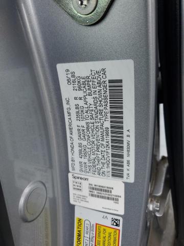 2019 HONDA ACCORD LX 1HGCV1F12KA119669