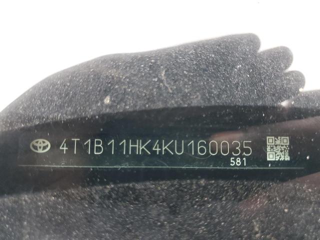 2019 TOYOTA CAMRY L - 4T1B11HK4KU160035