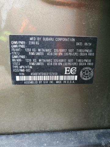 2025 SUBARU OUTBACK WI 4S4BTHTD0S3137059