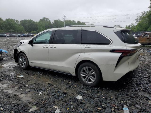 Vin: 5tdzrkec6ms034734, lot: 58176655, toyota sienna limited 20212