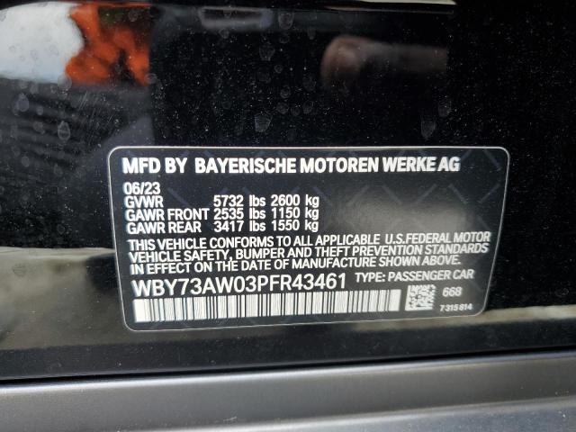 2023 BMW I4 EDRIVE WBY73AW03PFR43461