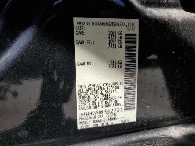 2022 NISSAN ALTIMA SV - 1N4BL4DV5NN342721