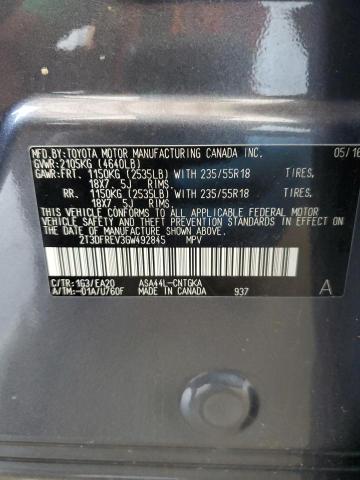 2016 TOYOTA RAV4 LIMIT - 2T3DFREV3GW492845