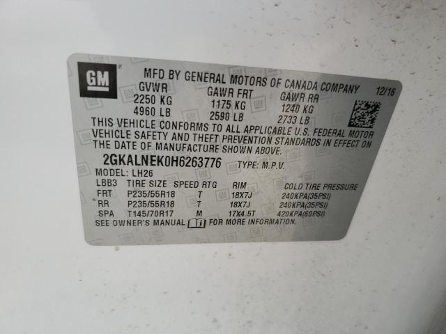2017 GMC TERRAIN SL - 2GKALNEK0H6263776