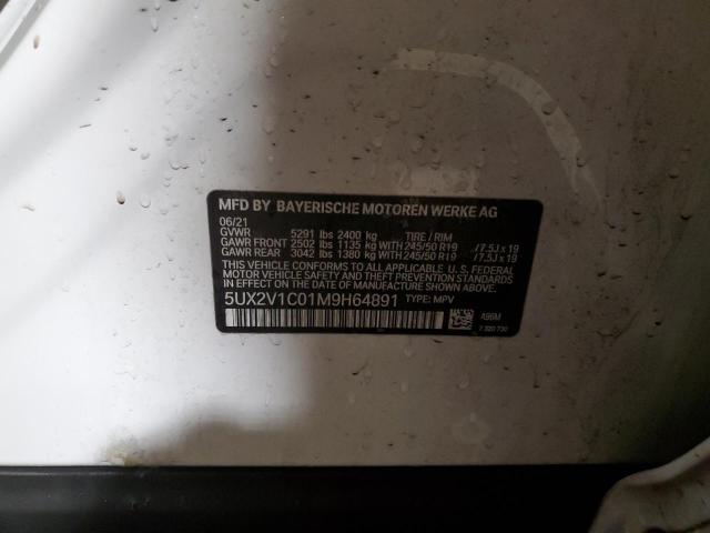 2021 BMW X4 XDRIVE3 - 5UX2V1C01M9H64891