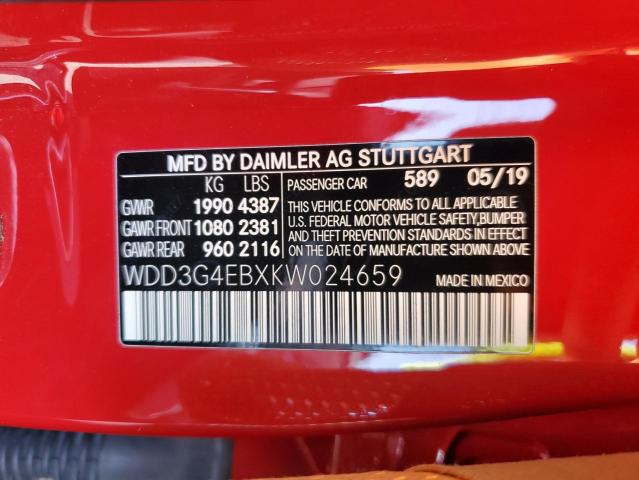 2019 MERCEDES-BENZ A 220 - WDD3G4EBXKW024659