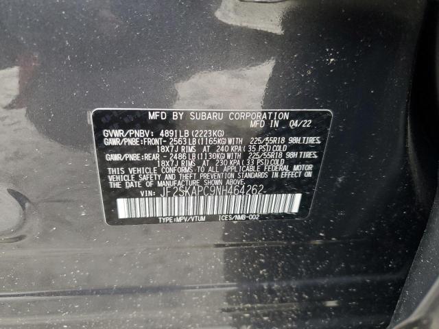 2022 SUBARU FORESTER L JF2SKAPC9NH464262