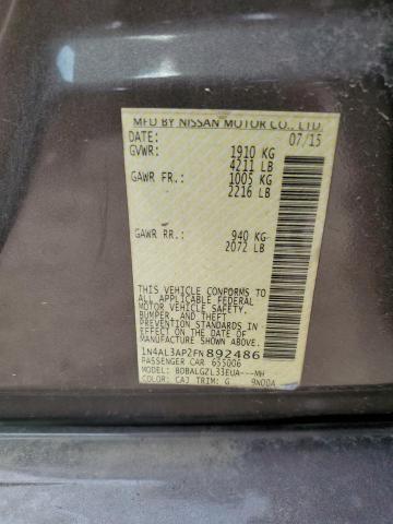 2015 NISSAN ALTIMA 2.5 - 1N4AL3AP2FN892486