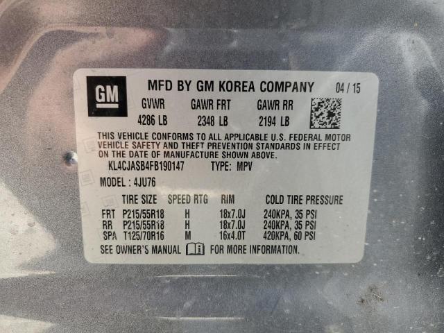 2015 BUICK ENCORE - KL4CJASB4FB190147