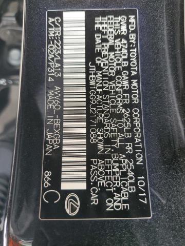 2018 LEXUS ES 300H JTHBW1GG9J2171088
