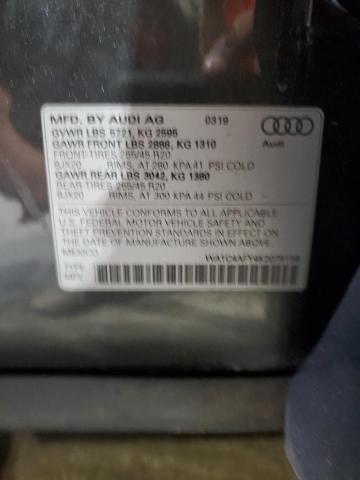 2019 AUDI SQ5 PRESTI WA1C4AFY4K2079159