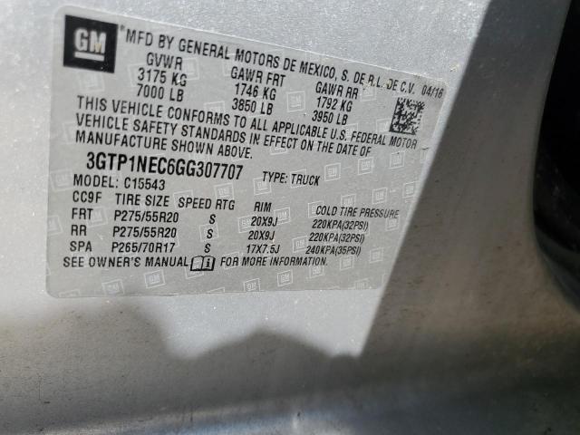 2016 GMC SIERRA C15 3GTP1NEC6GG307707
