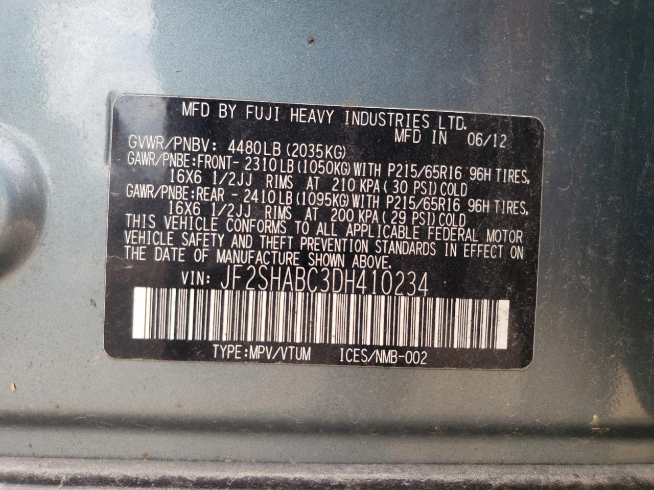 SUBARU FORESTER 2.5X