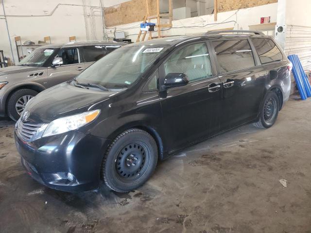 TOYOTA SIENNA XLE 2016 black  gas 5TDYK3DC0GS698202 photo #1