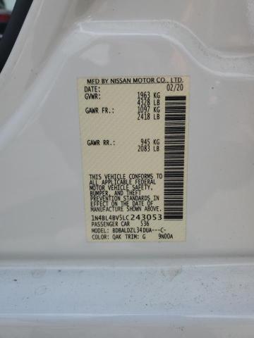 2020 NISSAN ALTIMA S - 1N4BL4BV5LC243053