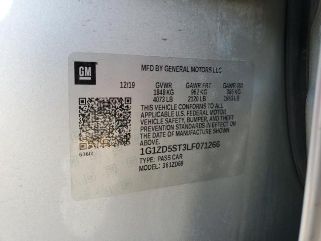 2020 CHEVROLET MALIBU LT - 1G1ZD5ST3LF071266
