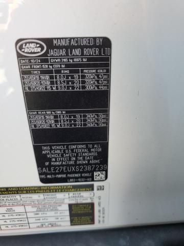 2025 LAND ROVER DEFENDER 1 SALE27EUXS2387239