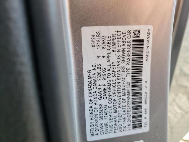 2024 HONDA CIVIC LX - 2HGFE2F28RH566532