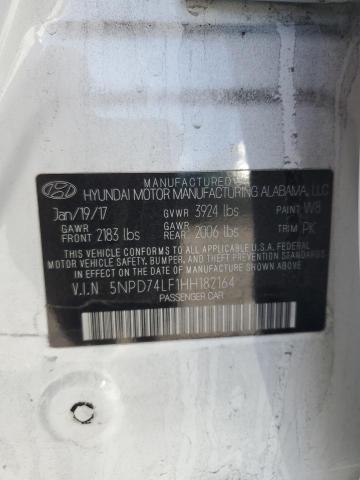2017 HYUNDAI ELANTRA SE - 5NPD74LF1HH182164