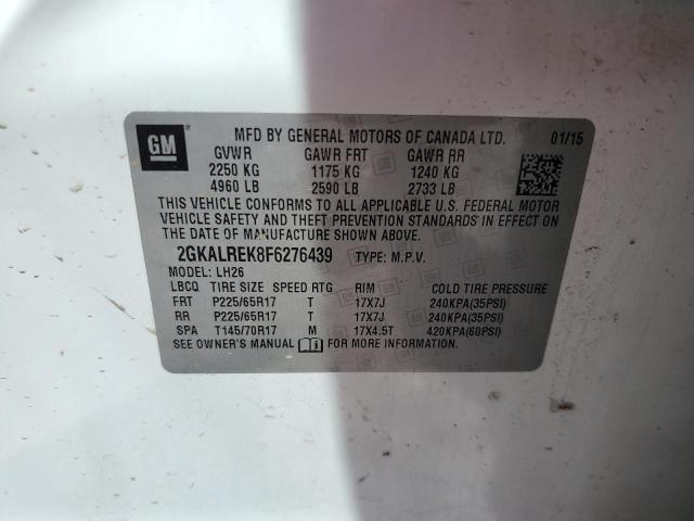 2015 GMC TERRAIN SL - 2GKALREK8F6276439