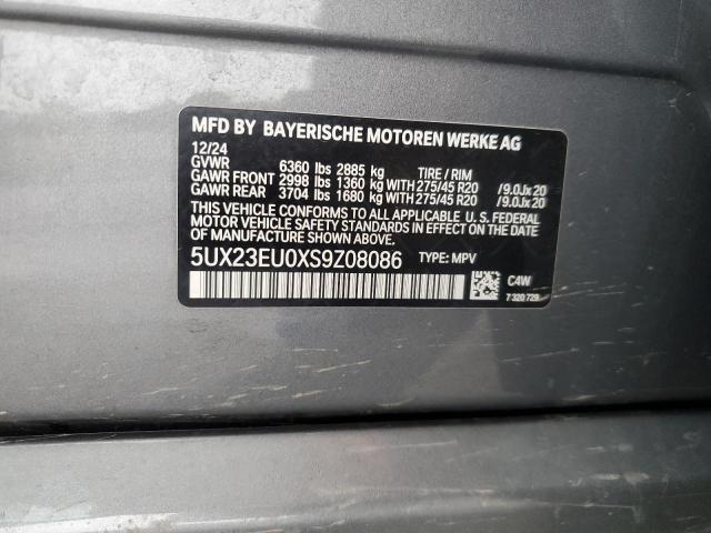 2025 BMW X5 XDRIVE4 - 5UX23EU0XS9Z08086