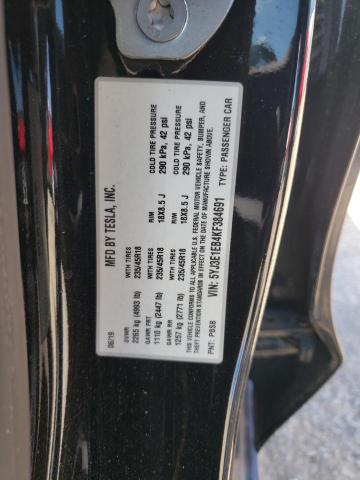 2019 TESLA MODEL 3 - 5YJ3E1EB4KF384691