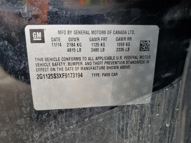2015 CHEVROLET IMPALA LT - 2G1125S3XF9173194