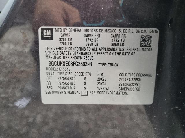 2015 CHEVROLET SILVERADO - 3GCUKSEC8FG359398